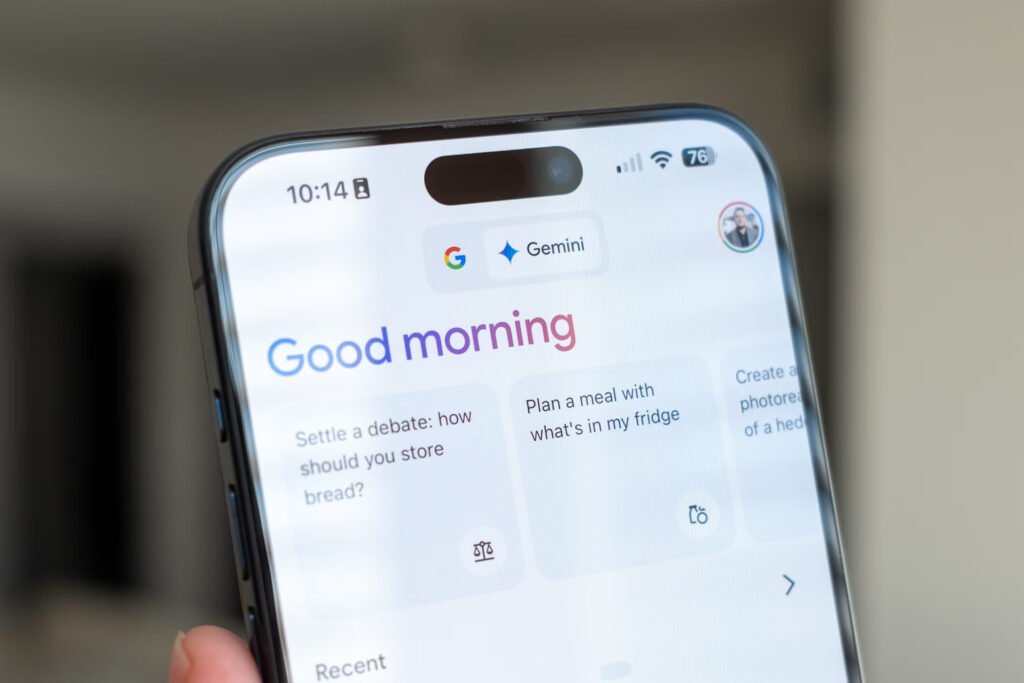 Google Gemini on iPhone